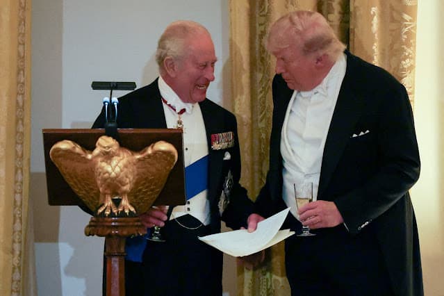 Trump diz que relações com rei Charles provavelmente ajudarão o primeiro-ministro do Reino Unido